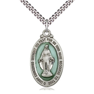 Sterling Silver Miraculous Medal Catholic Jewelry