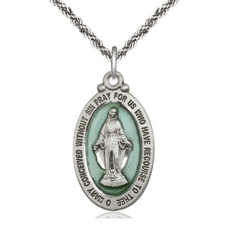 Sterling Silver Miraculous Medal Catholic Jewelry