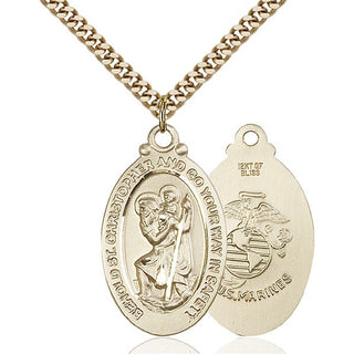 Gold-Filled St. Christopher Pendant