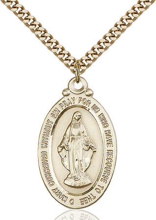 14kt Gold Filled Miraculous Medal Catholic Jewelry
