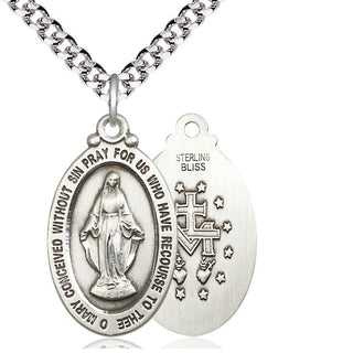 Sterling Silver Miraculous Medal Catholic Jewelry