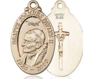 14kt Gold Filled Saint John Paul II Medal