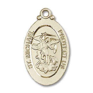 14kt Gold Filled Saint Michael the Archangel Medal
