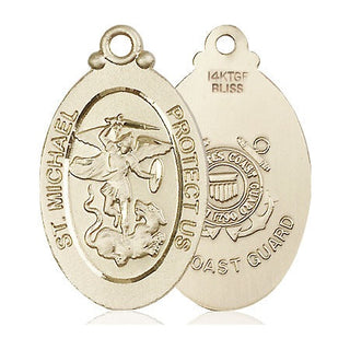 14kt Gold Filled Saint Michael Coast Guard Medal