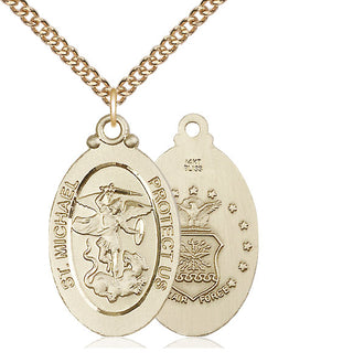 14kt Gold Saint Michael Air Force Medal