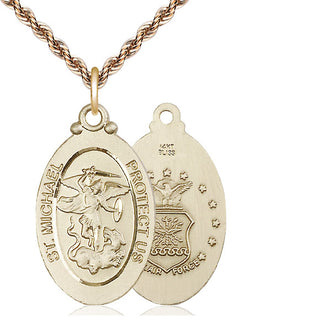 14kt Gold Saint Michael Air Force Medal