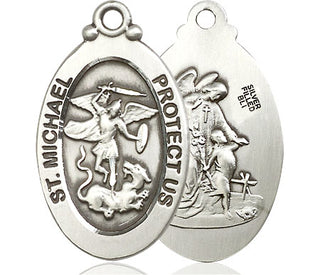 Pewter Saint Michael the Archangel Medal