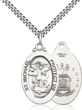 Pewter Saint Michael Air Force Medal | Large