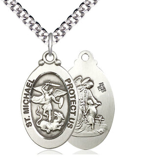 Pewter Saint Michael the Archangel Medal Catholic Jewelry