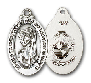 Sterling Silver St. Christopher Pendant