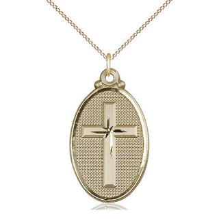 14kt Gold Cross Medal