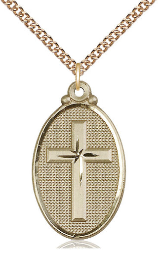 14kt Gold Cross Medal