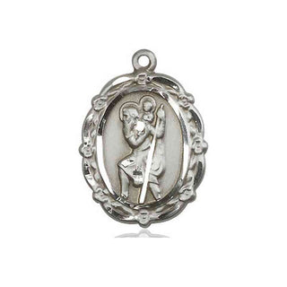 Sterling Silver Saint Christopher Medal Catholic Jewelry