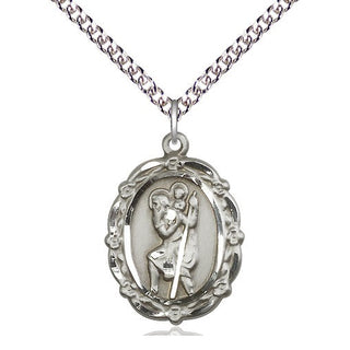 Sterling Silver Saint Christopher Medal Catholic Jewelry