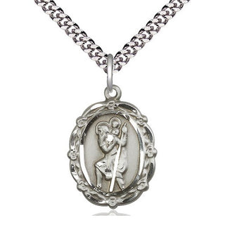 Sterling Silver Saint Christopher Medal Catholic Jewelry