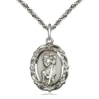 Sterling Silver Saint Christopher Medal Catholic Jewelry