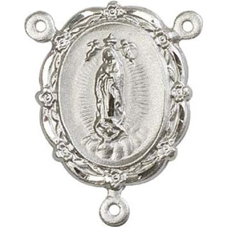 Silver Plate Our Lady of Guadalupe Rosary Center Rosary Center
