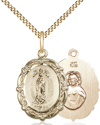 14kt Gold Filled Our Lady of Guadalupe Medal Catholic Jewelry