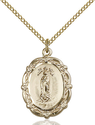 14kt Gold Filled Our Lady of Guadalupe Medal Catholic Jewelry