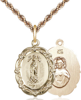 14kt Gold Filled Our Lady of Guadalupe Medal Catholic Jewelry