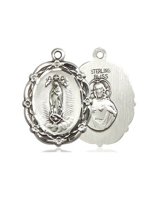 Pewter Our Lady of Guadalupe Medal