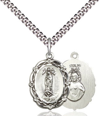 Pewter Our Lady of Guadalupe Medal Catholic Jewelry