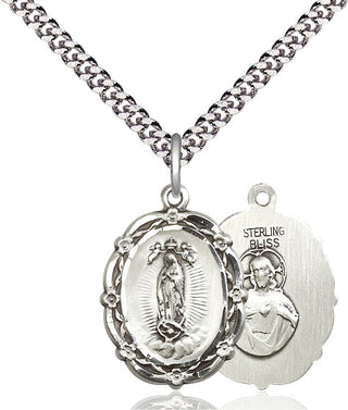 Pewter Our Lady of Guadalupe Medal Catholic Jewelry