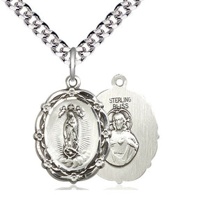 Sterling Silver Our Lady of Guadalupe Medal Catholic Jewelry