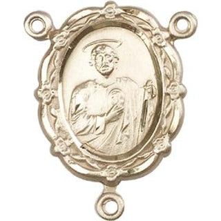14kt Gold Saint Jude Rosary Center Rosary Center