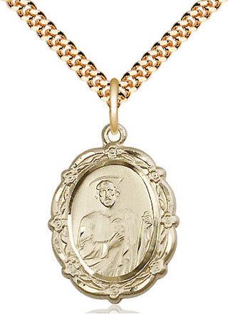 14kt Gold Filled Saint Jude Medal Catholic Jewelry