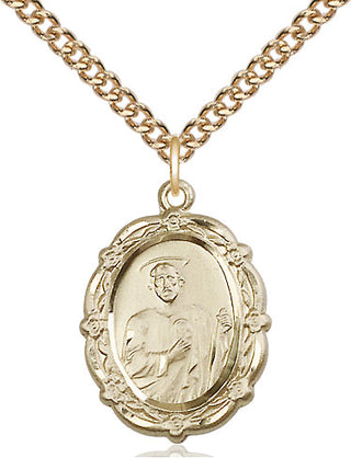 14kt Gold Filled Saint Jude Medal Catholic Jewelry