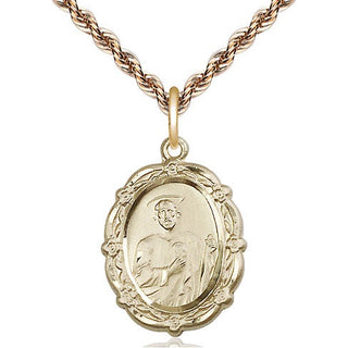 14kt Gold Saint Jude Medal