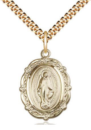 14kt Gold Filled Miraculous Medal Catholic Jewelry