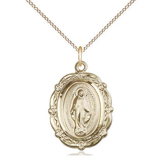 14kt Gold Miraculous Medal