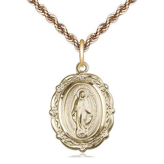 14kt Gold Miraculous Medal