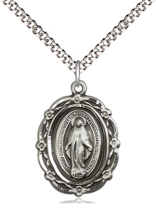 Pewter Miraculous Medal Catholic Jewelry