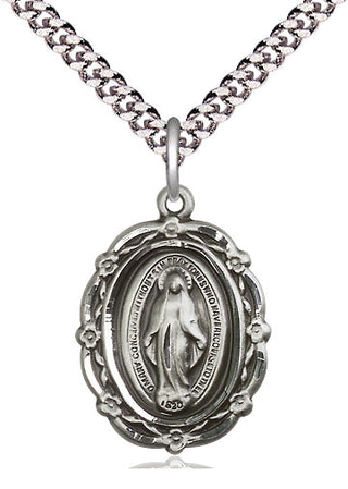 Sterling Silver Miraculous Medal Catholic Jewelry