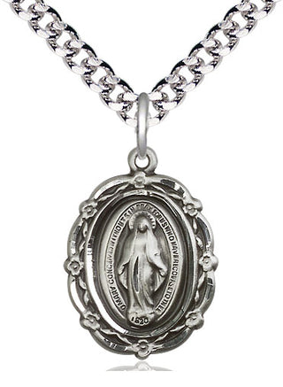 Sterling Silver Miraculous Medal Catholic Jewelry