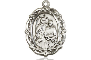 Sterling Silver Saint Raphael the Archangel Medal Catholic Jewelry