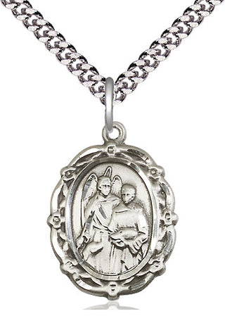 Sterling Silver Saint Raphael the Archangel Medal Catholic Jewelry