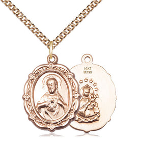 14kt Gold Scapular Medal