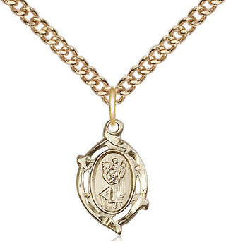 14kt Gold Filled Saint Christopher Medal Religious and Catholic Jewelry