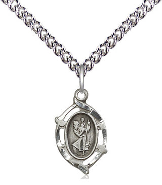 Sterling Silver Saint Christopher Medal Religious and Catholic Jewelry