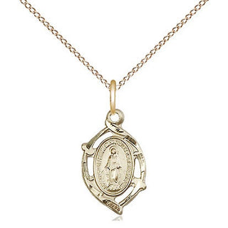 14kt Gold Filled Miraculous Medal Religious and Catholic Jewelry