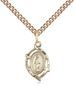 14kt Gold Miraculous Medal
