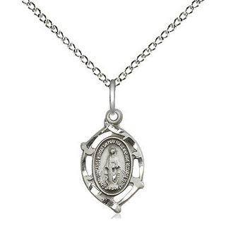 Sterling Silver Miraculous Medal Religious and Catholic Jewelry