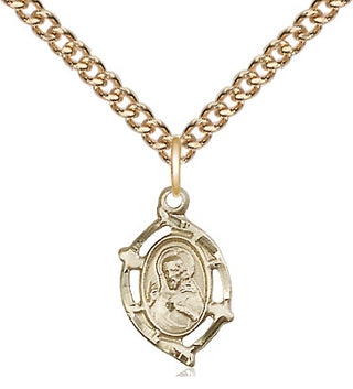 14kt Gold Scapular Medal