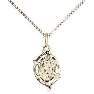 14kt Gold Filled Guardian Angel Medal Religious and Catholic Jewelry