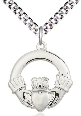 Sterling Silver Claggagh Medal Catholic Jewelry