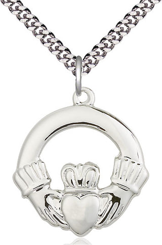 Sterling Silver Claggagh Medal Catholic Jewelry